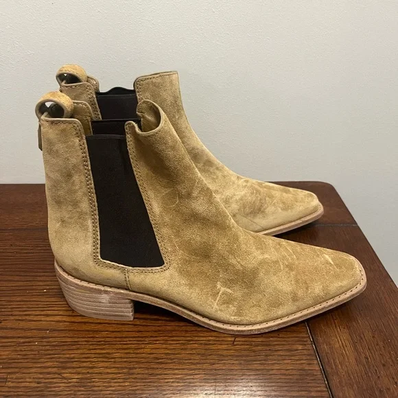 Tory Burch Chelsea suede boots tan 8.5 NEW‎ - Picture 2 of 8